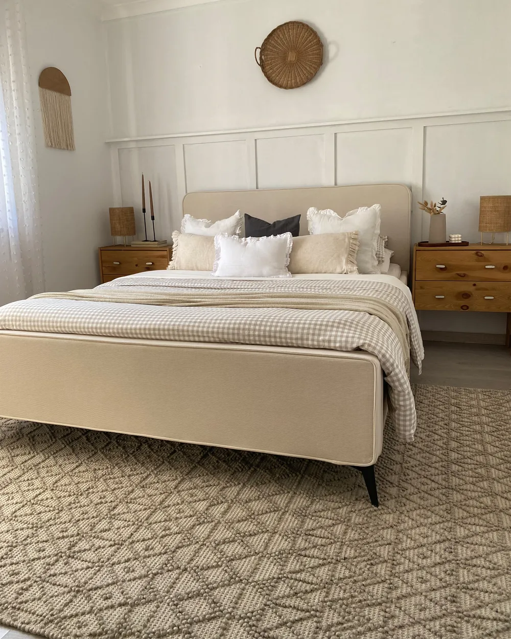 Teppich ALUCRA Beige 160 x 230 cm Wolle_978424