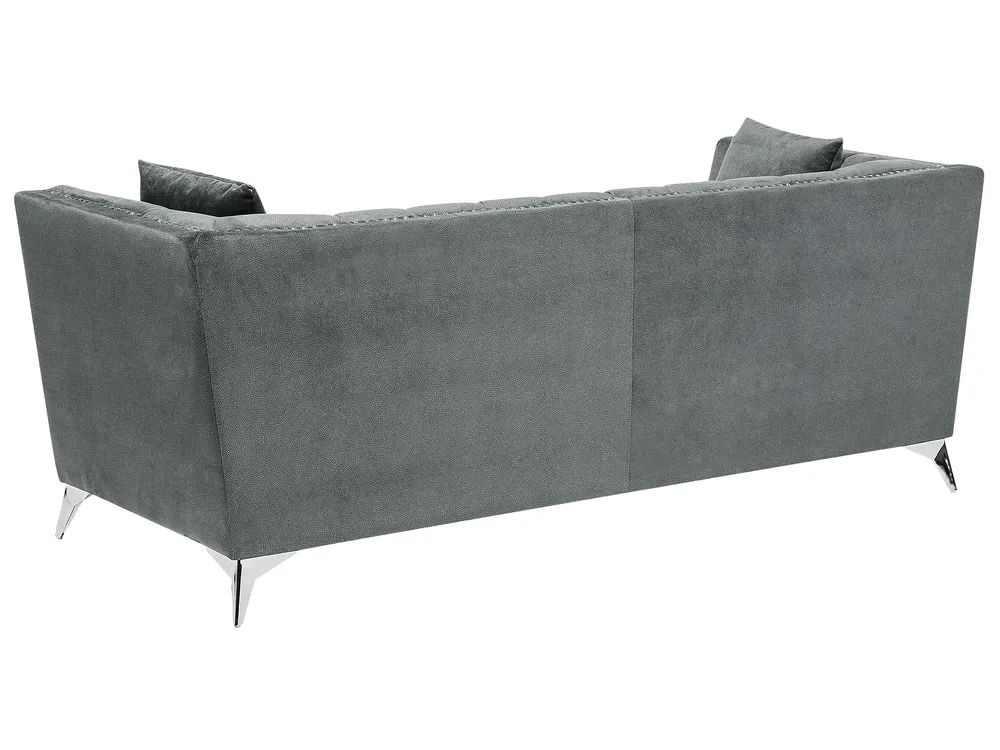 Sofa Set 5-Sitzer GAULA Samtstoff Grau_720621