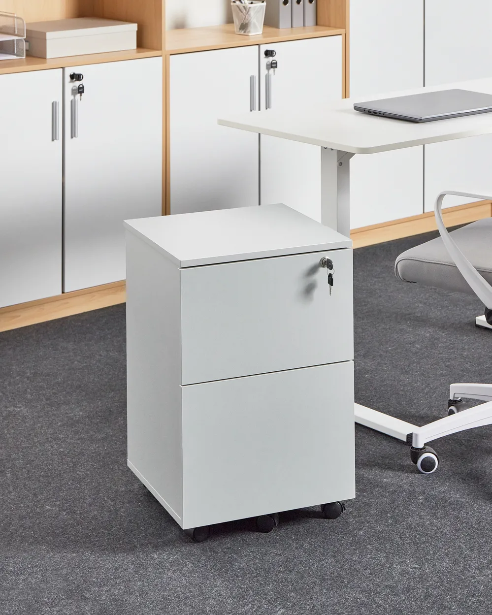 Büroschrank JOHNSON Hellgrau