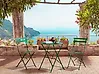 Bistro Set klappbar FIORI Metall Dunkelgrün