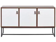 Schrank NUEVA Dunkelbraun / Weiß_787441