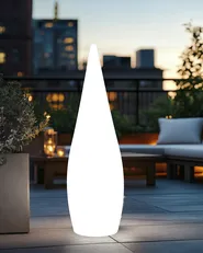 LED-Stehlampe für den Außenbereich VULETAS mit Fernbedienung Weiß_959658