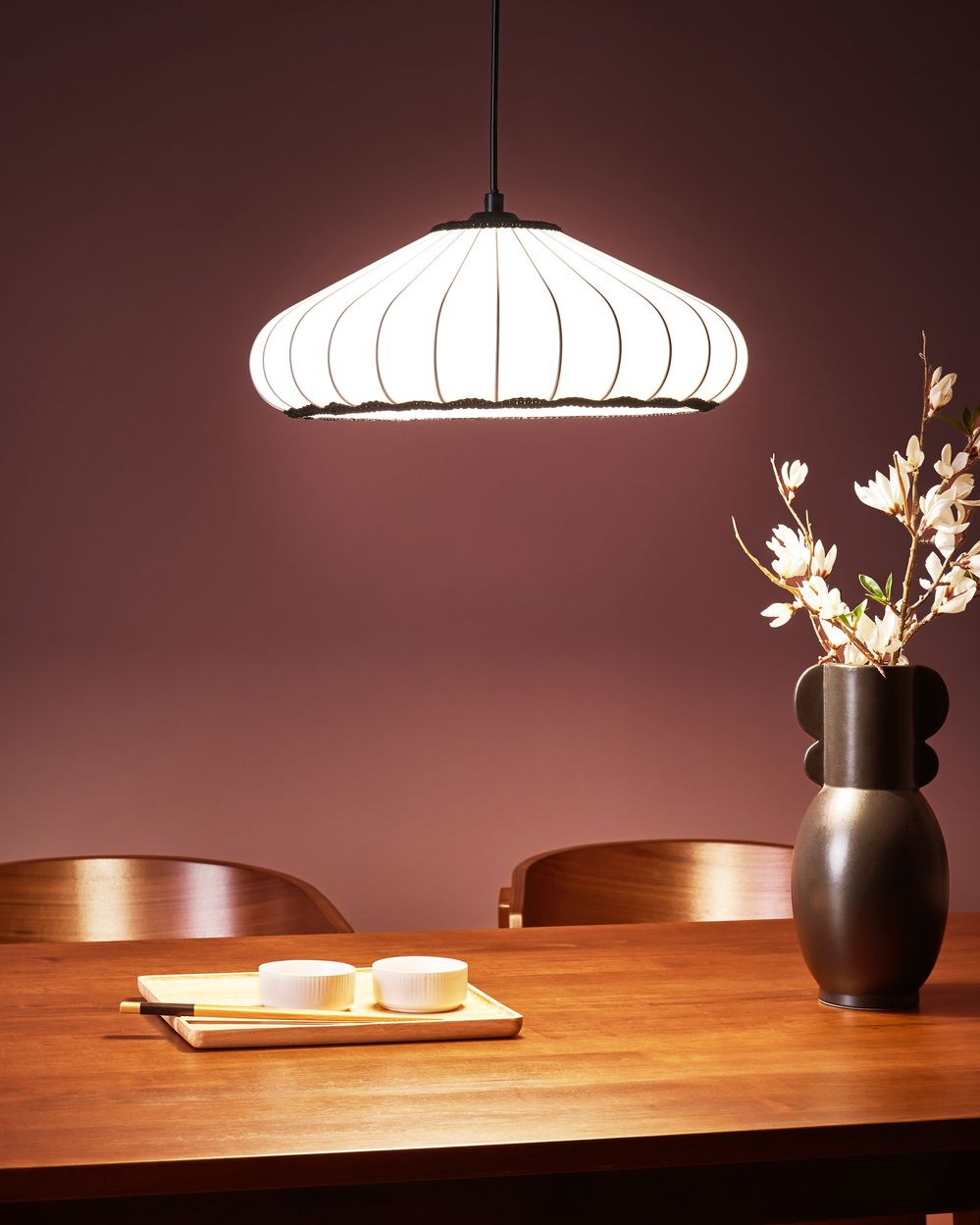 Pendant Lamp ZULIA Synthetic Material White