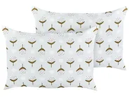 Gartenkissen 2er Set CUNEO Geometrisches Muster 40 x 60 cm Grün_882825