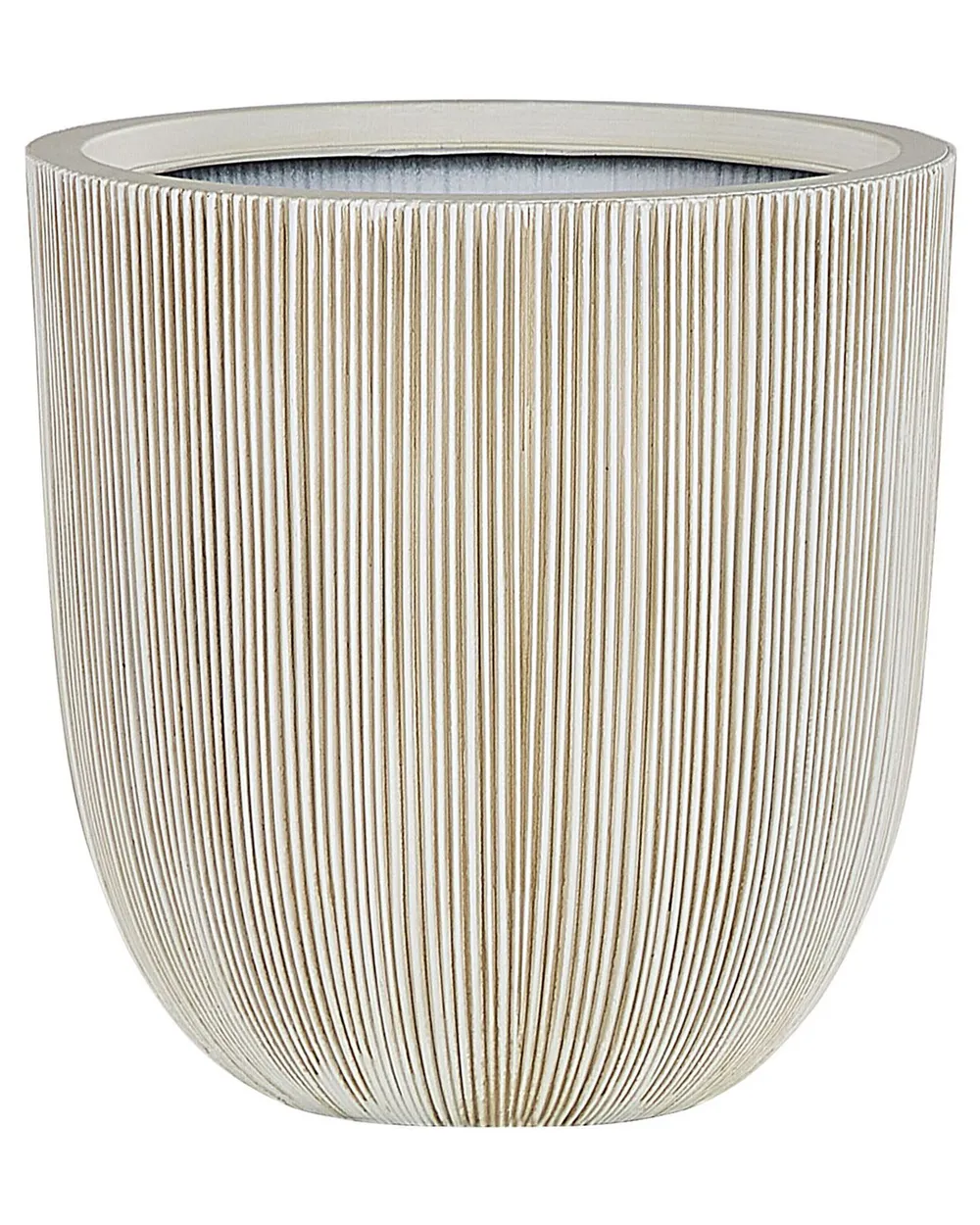 Plant Pot CHIOS 44 cm Beige - Beliani.dk