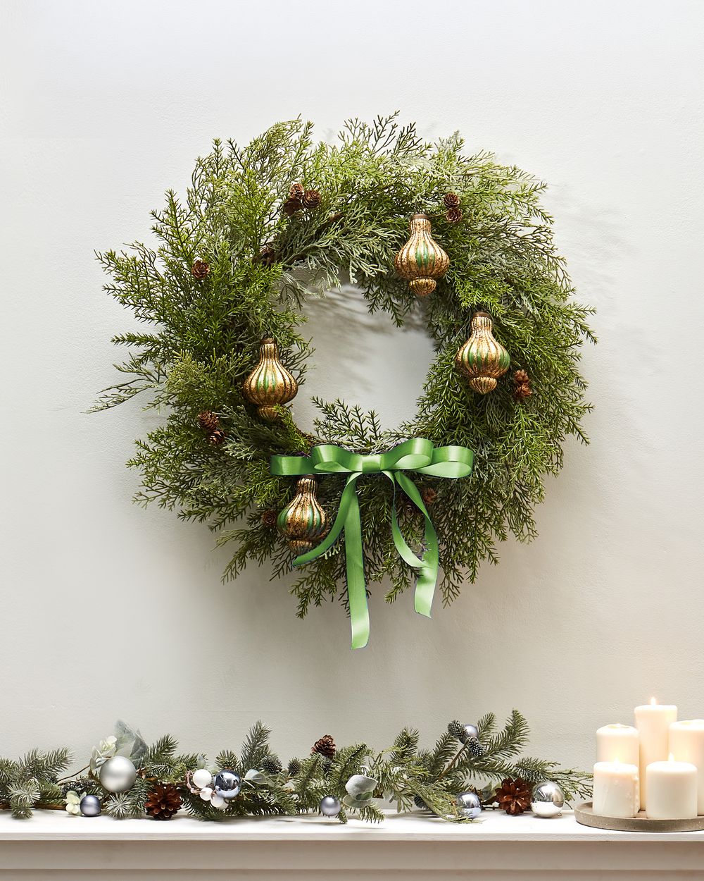 Christmas Wreath PANRUN 70 cm Green