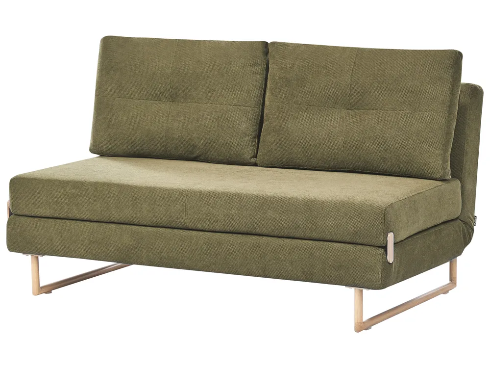 Living Room Set 6 Seater JERSLEV Fabric Green_1013603