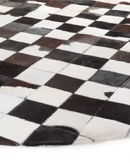 Rug BERGAMA Brown ø 140 cm Leather_491727