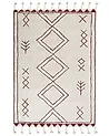 Teppich KENITRA Cremeweiß 160 x 230 cm Baumwolle