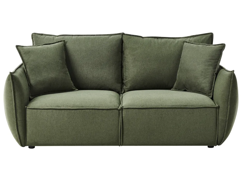 Living Room Set 5 Seater KUNES Fabric Green_1013492