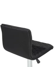 Set mit 2 Barstühlen ORLANDO drehbar Schwarz_685476