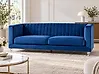 Sofa 3 Seater ARVIKA Velvet Navy Blue