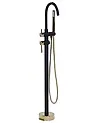 Freestanding Bathtub Faucet TUGELA Black/ Gold