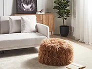 Pouffe TUKKI Faux Fur Brown_938907