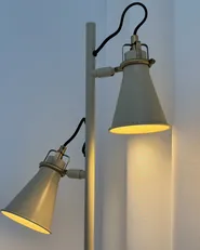 Stehlampe MOYOLA verstellbar Metall Beige_1001488