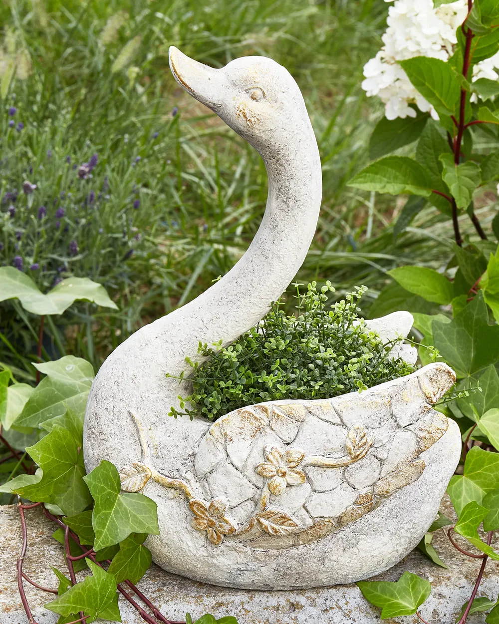 Gartenskulptur GRUFFY Weiß