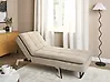 Chaiselongue LOIRET Stoff Beige