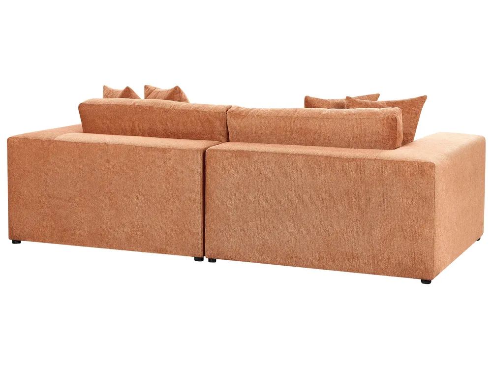 Sofa 3-Sitzer GLORVIKA Stoff Orange_924804