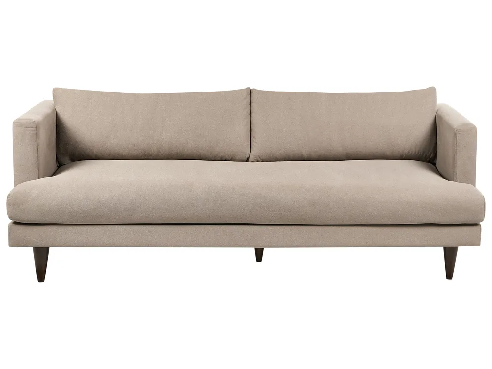 Sofa 3-Sitzer JARPEN Stoff Hellbraun