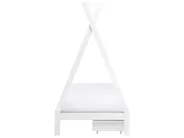 Dječji krevet s ladicama Teepee Borovo drvo DEVAY 90 x 200 cm Bijeli_963568