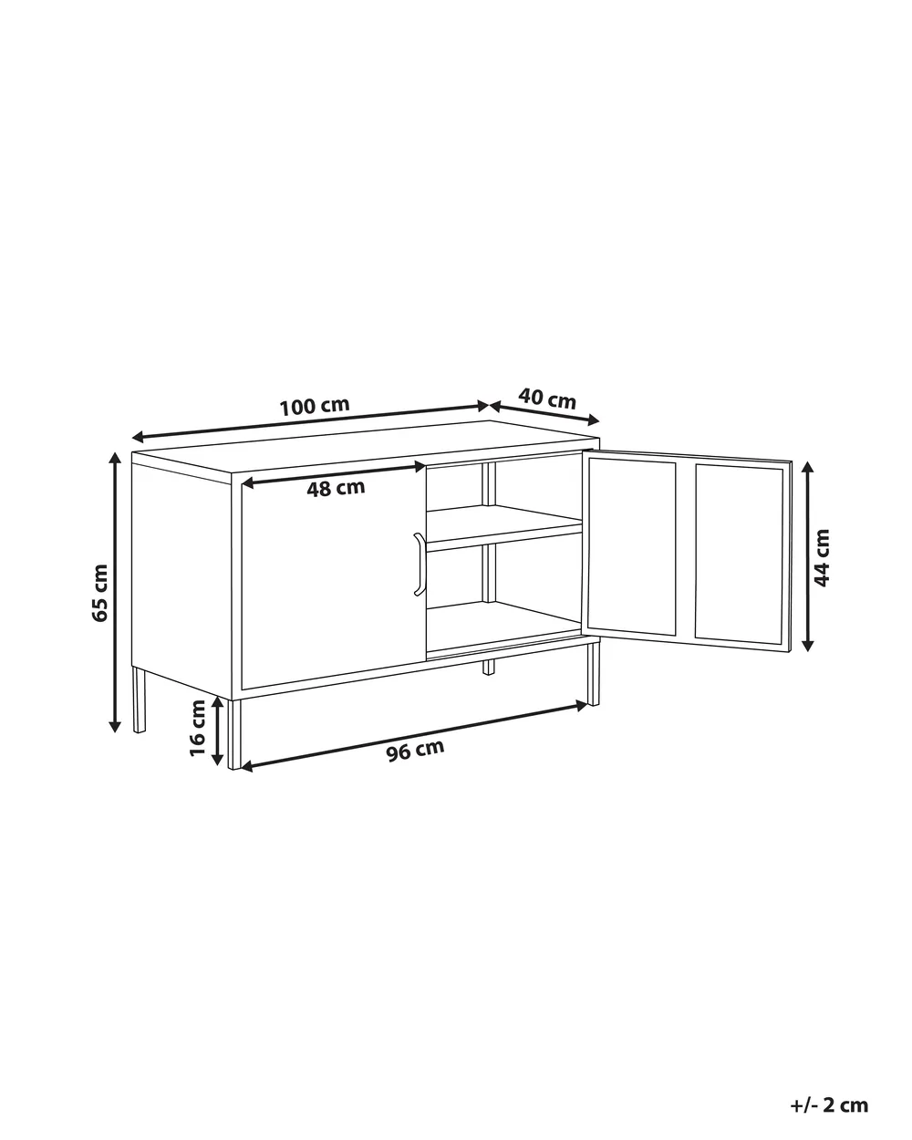 Büroschrank URIA Metall Rot_782640