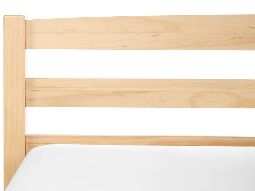 Bett mit Lattenrost Kiefernholz ECHALLON 80 x 200 cm Hellbraun_1108200