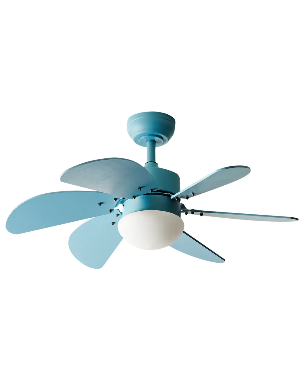 Deckenventilator mit Licht LOGAR mit Fernbedienung LED Blau