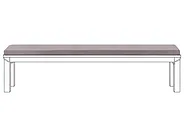 Bankauflage MONSANO 168 x 35 cm Grau_1133485