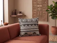 Dekokissen 2er Set ATABAGI 45 x 45 cm Baumwolle Schwarz Orientalisches Muster_802276