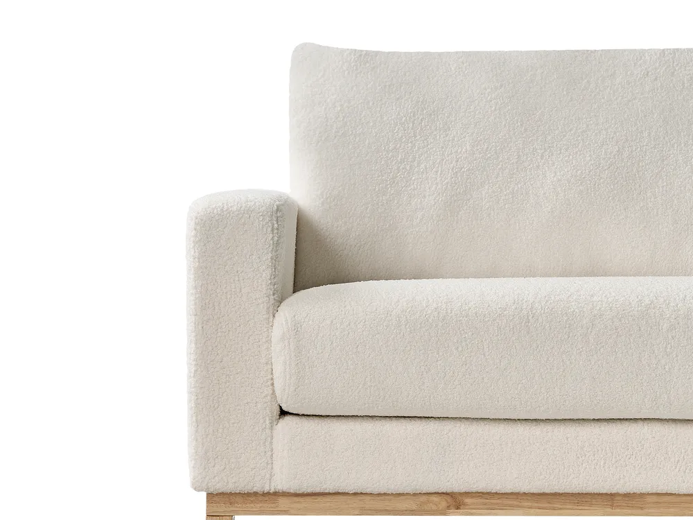 Sofa 3-Sitzer SIGGARD Bouclé Weiß_932382
