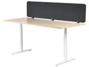 Schreibtischtrennwand ZIGGY 180 x 40 cm Dunkelgrau_1015401