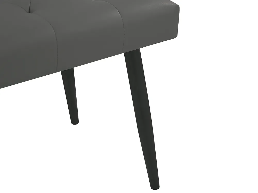 Posteljni komplet Umjetna koža ESSONNE 160 x 200 cm Sivi_870266