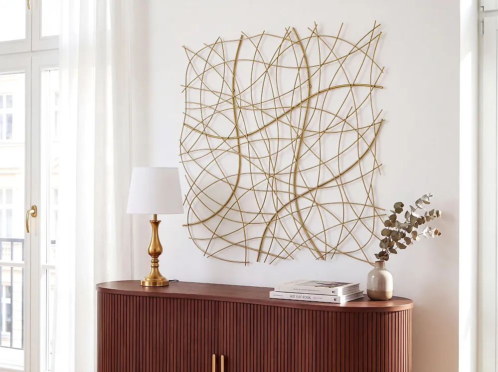 Wall Decor ACATITA 78 cm Metal Gold