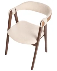 Esszimmerstuhl 2er Set DAY Bouclé Dunkelbraun / Beige_949153