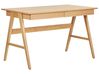 Bureau SHESLAY 120 cm 70 cm met lades Lichtbruin