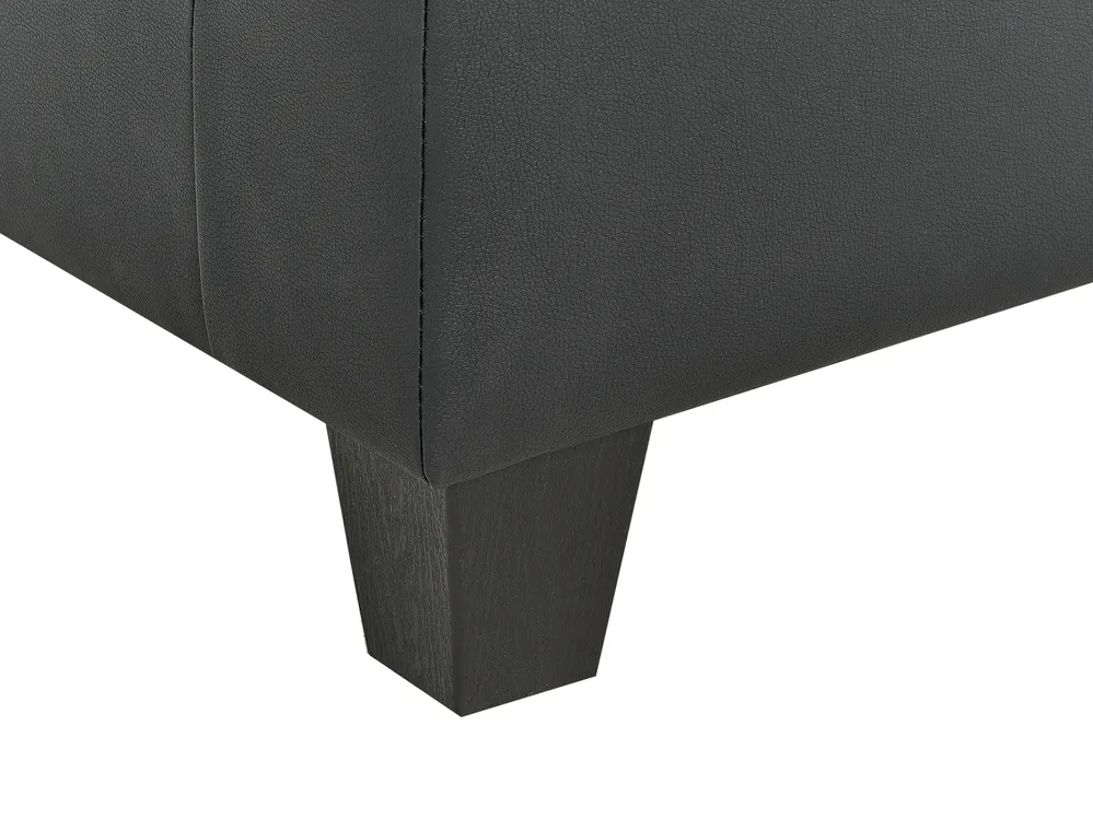 Modular Corner Sofa 4 Seater UNSTAD Faux Leather Black Left Hand_936701