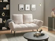 Sofa Bed 2 Seater BREKKE Boucle Off-White_1067993