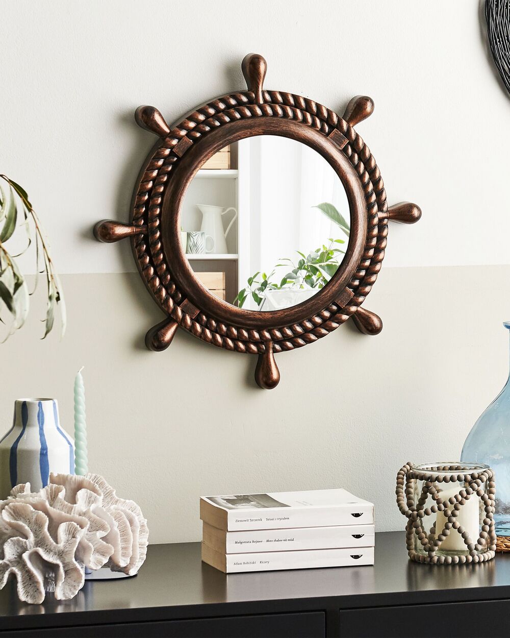 Wall Mirror GORMAZ 46 cm 46 cm Brown