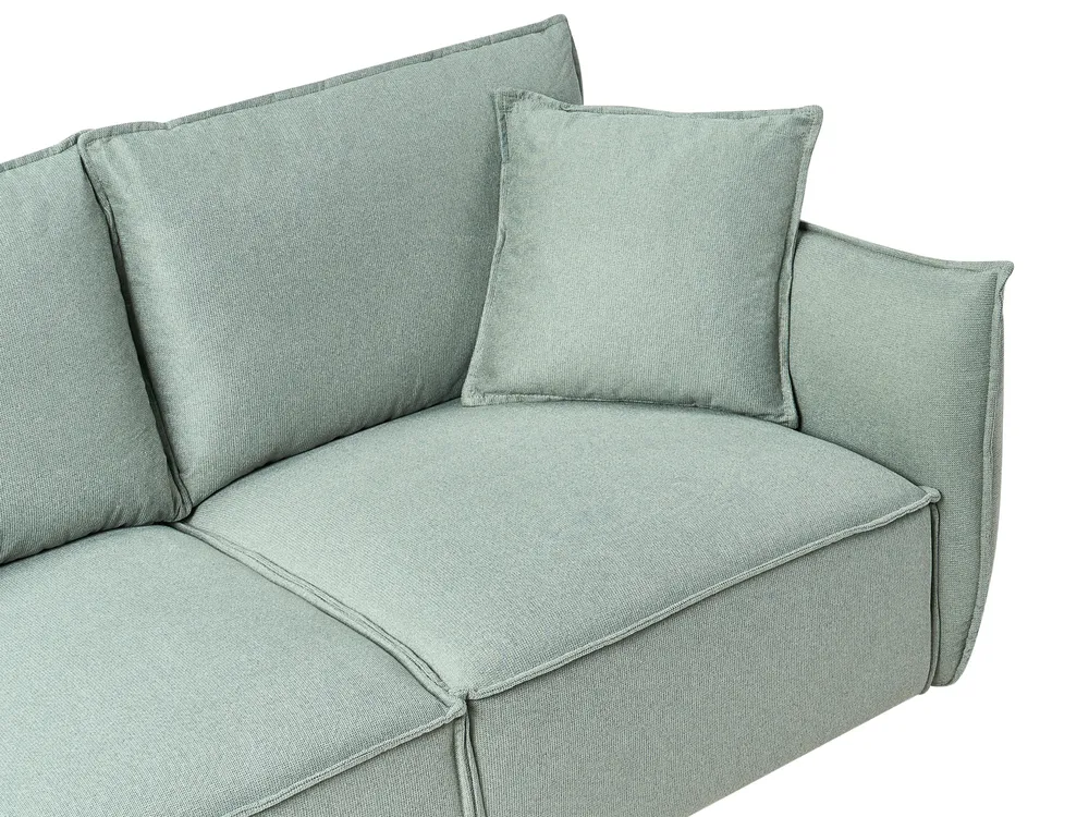 Sofa 3-Sitzer KUNES Stoff Hellgrün_1013172