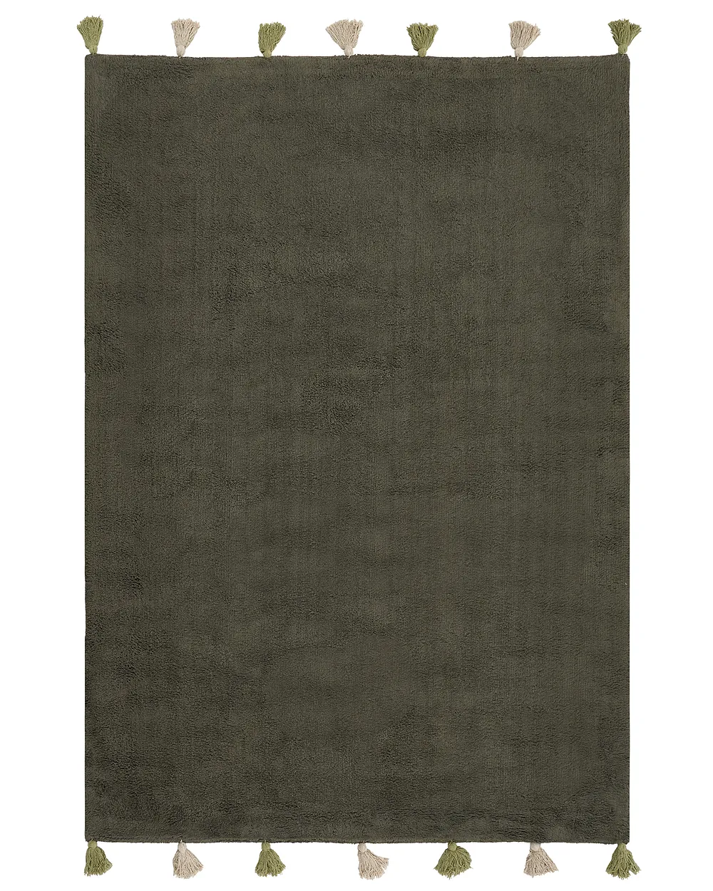 Kindervloerkleed KODINHI  Donkergroen 140 x 200 cm Katoen