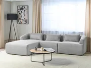 Corner Sofa 3 Seater SVANSELE Fabric Light Grey Right Hand_901692