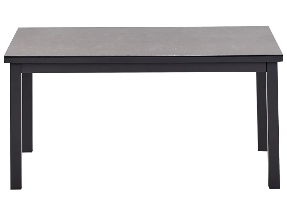 Garden Corner Sofa with Table 5 Seater MESSINA Metal Green Left Hand_929487