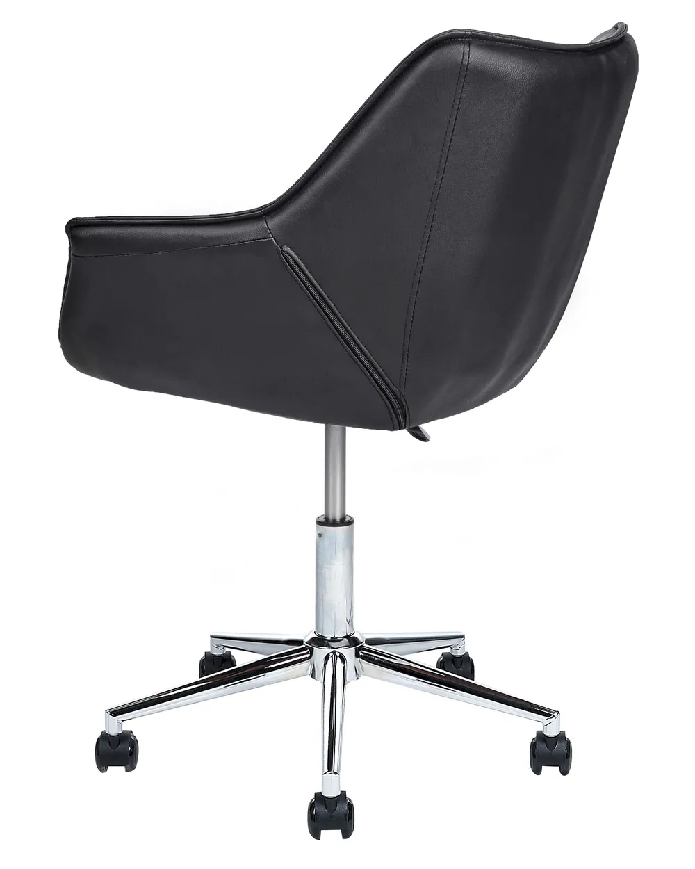 Desk Chair NEWDALE Faux Leather Black_854774