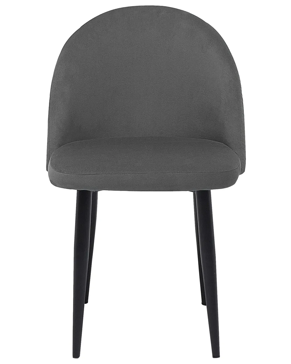 Set of 2 Dining Chairs VISALIA Velvet Grey_711031