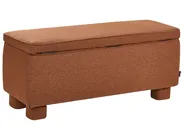 Upholstered Storage Bench ITHACA Fabric Golden Brown_1057957