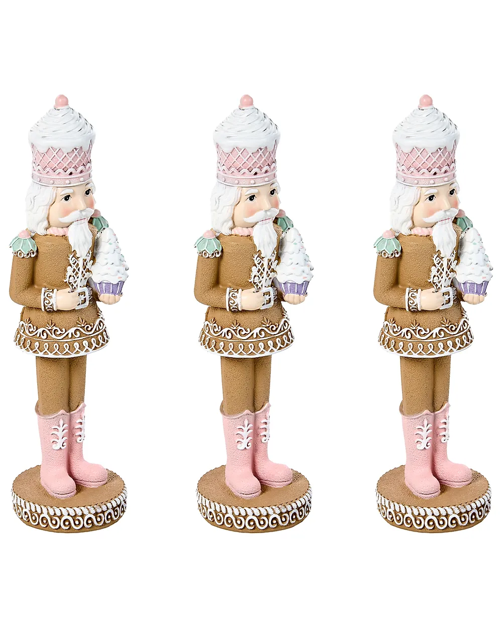 Set van 3 figuren PERTTULA 31 cm Notenkraker Meerkleurig