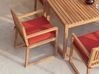 Gartenstuhlkissen 8er Set SASSARI PREMIUM 46 x 46 cm Rot