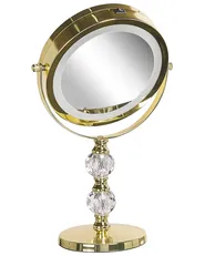 Kosmetikspiegel LED CLAIRA Gold_813649