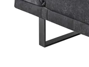 Sofa Bed 2 Seater YORK Chenille Black_1009258