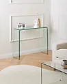 Konsolentisch KENDALL Sicherheitsglas Transparent